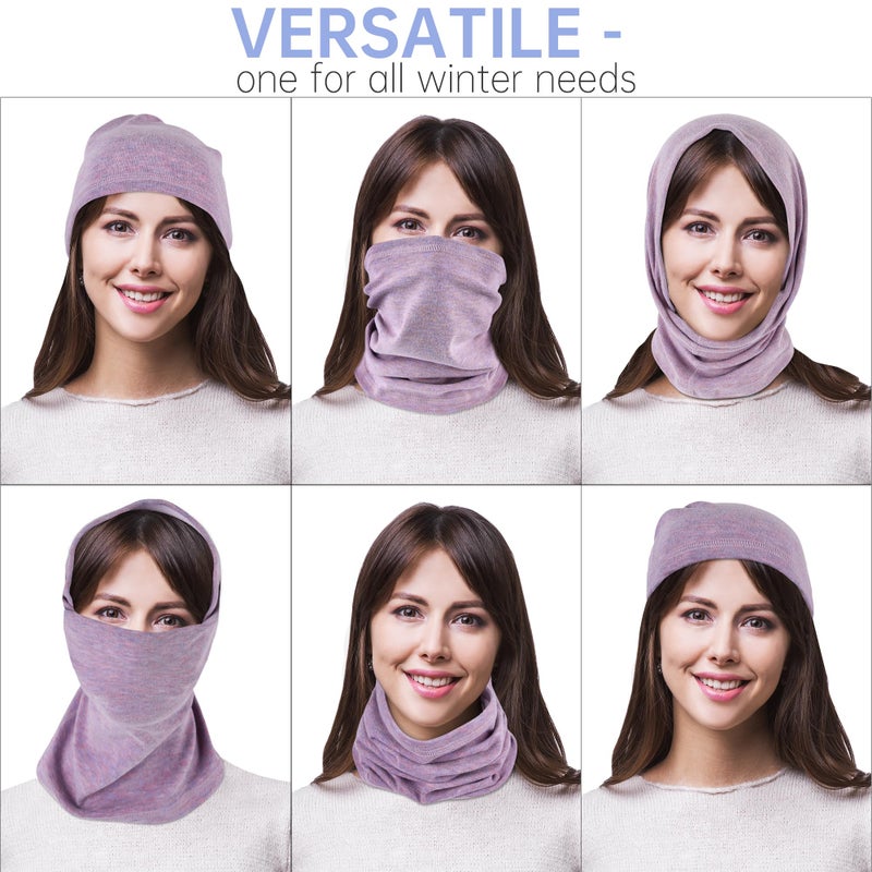 EXski Winter Neck Gaiter Warmer, Soft Fleece Face Mask Scarf for Cold Weather Skiing Cycling Outdoor Sports - Image 5